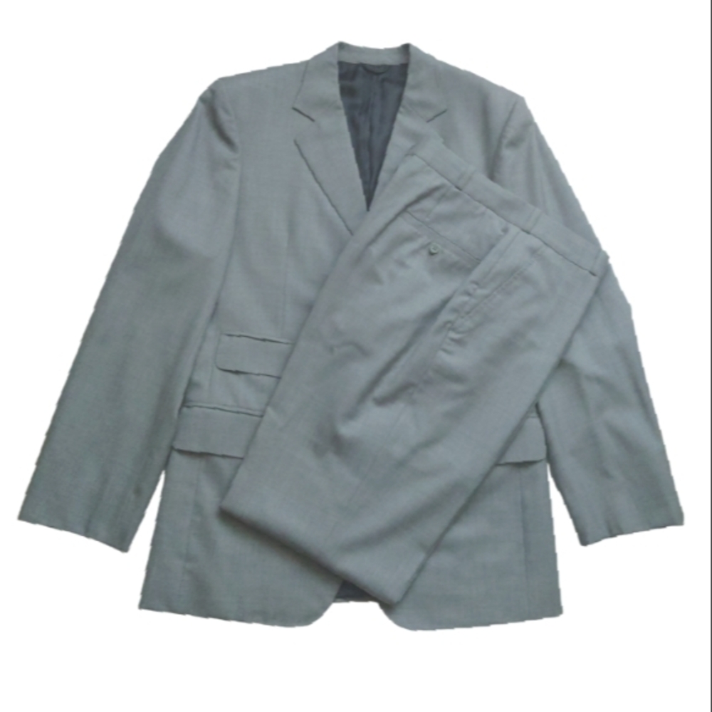 KACHINS Classic Men's Wool Suit Custom Made Gray